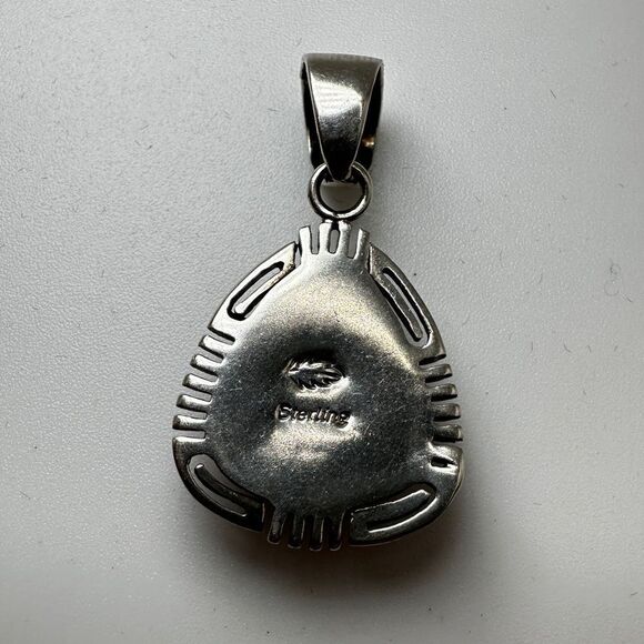 Possible native, Beautiful Sterling Silver, Orange Spiny oyster Pendant! - Picture 7 of 10